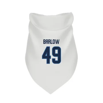 Colby Barlow Winnipeg Jets  Dog & Cat Pet Bandana - White