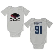 Cole Perfetti Winnipeg Jets  Infant & Newborn Bodysuit  - White