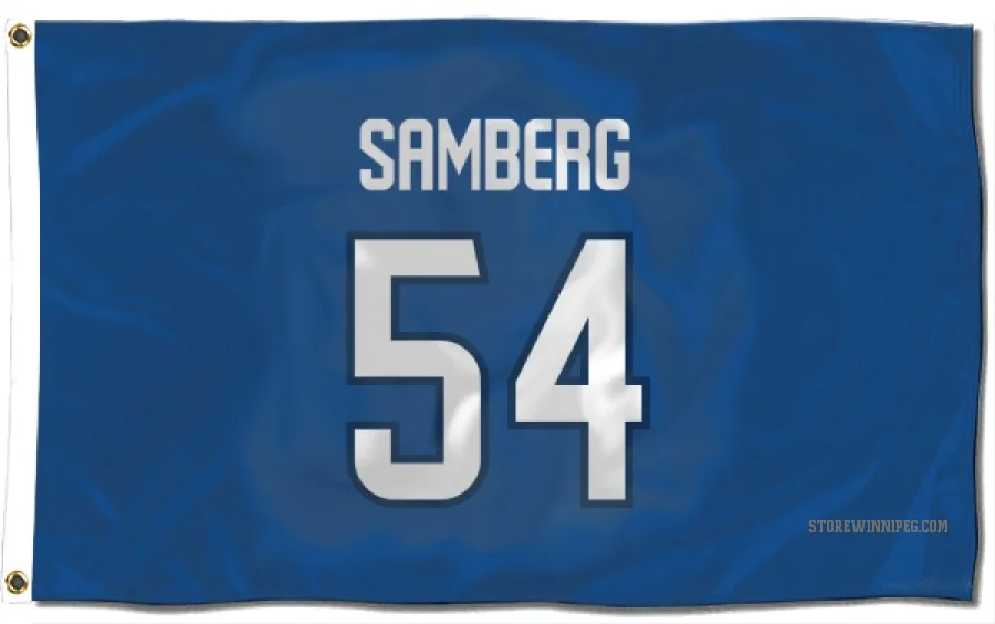 Dylan Samberg Winnipeg Jets  Flag (3 X 5) - Blue