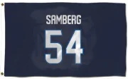 Dylan Samberg Winnipeg Jets  Flag (3 X 5) - Navy