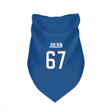 Jacob Julien Winnipeg Jets  Dog & Cat Pet Bandana - Blue