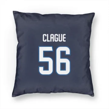 Kale Clague Winnipeg Jets  Pillow Cover (18 X 18) - Navy