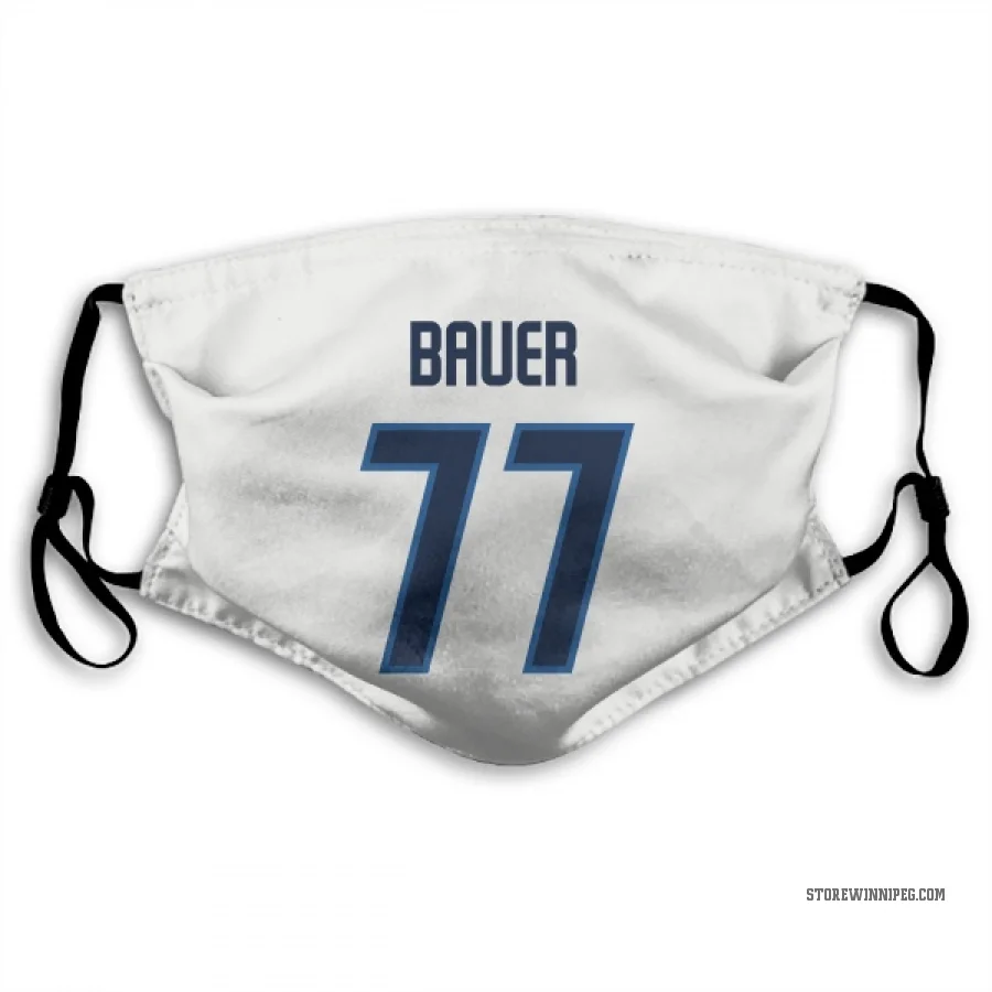 Tyrel Bauer Winnipeg Jets  Face Mask - White